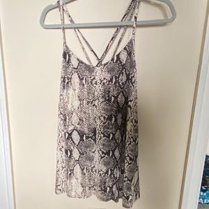 Patterned tank blouse